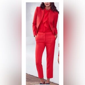 Bcbgmaxazria Tomato Red/orange Andy Pant Size 8